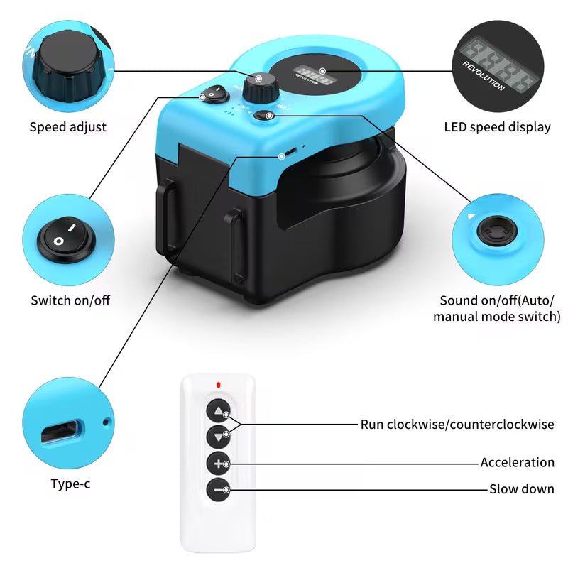 Upgraded for cat Interactive Toy For Indoor for cats/Kitten Puppy Exercise Hunt Chase Run, for cat Feather Mouse Toys Lure Coursing Machine Alone Boredom Busters For Cat Puppy Pet Light Blue