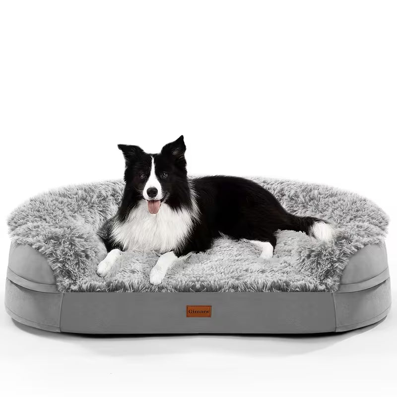 Gimars Orthopedic Egg Foam Ultra Soft Dog Beds with Easy Clean Removable Washable Pet Beds Cover for Large Medium Small & Aging Dogs XL
