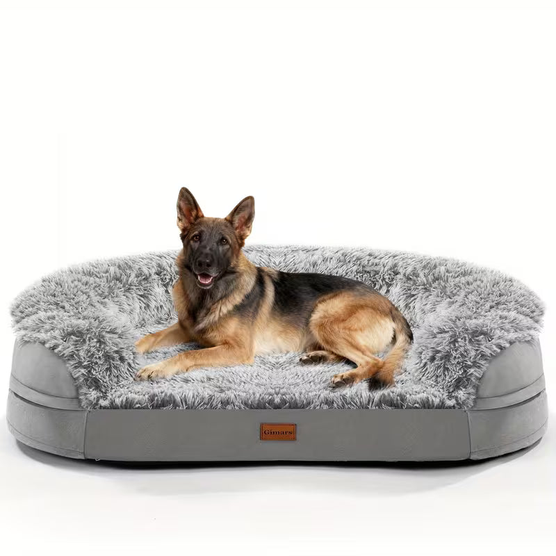 Gimars Orthopedic Egg Foam Ultra Soft Dog Beds with Easy Clean Removable Washable Pet Beds Cover for Large Medium Small & Aging Dogs XL