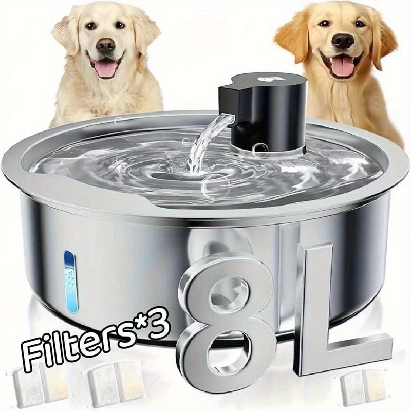 The 8-liter Capacity Of This Pet Fountain Ounce Ensures That Your Pet Has A Continuous Supply Of Fresh Water For Several Days, Which Is Especially Convenient For Busy Owners Or For Short Trips, Without Battery