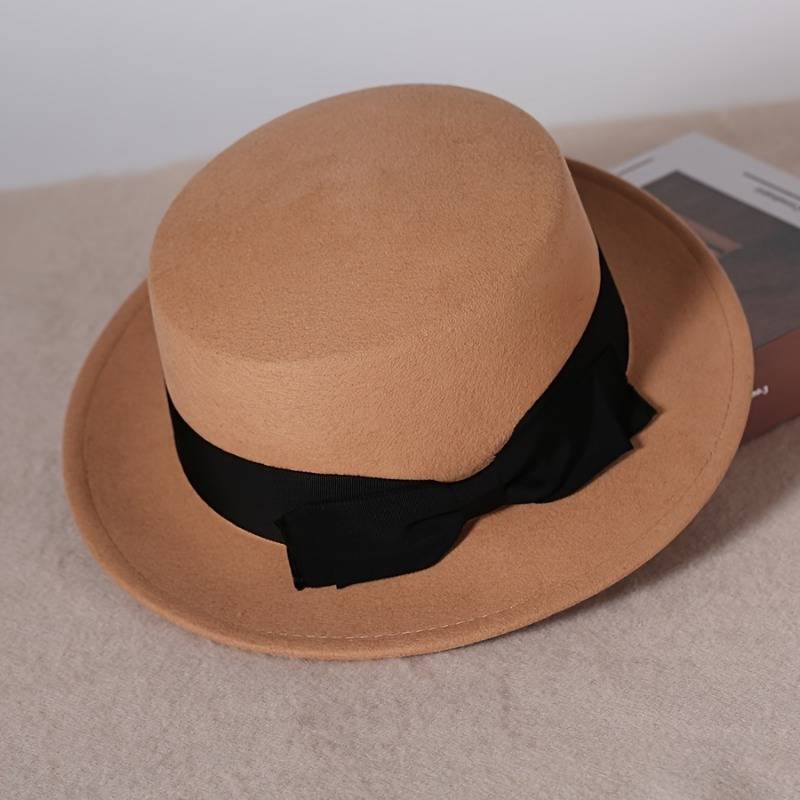 Women's Elegant Wool Felt Bow Hat