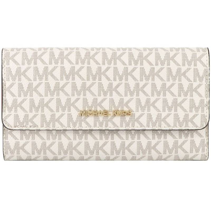 Michael Kors Jet Set leather trifold wallet.