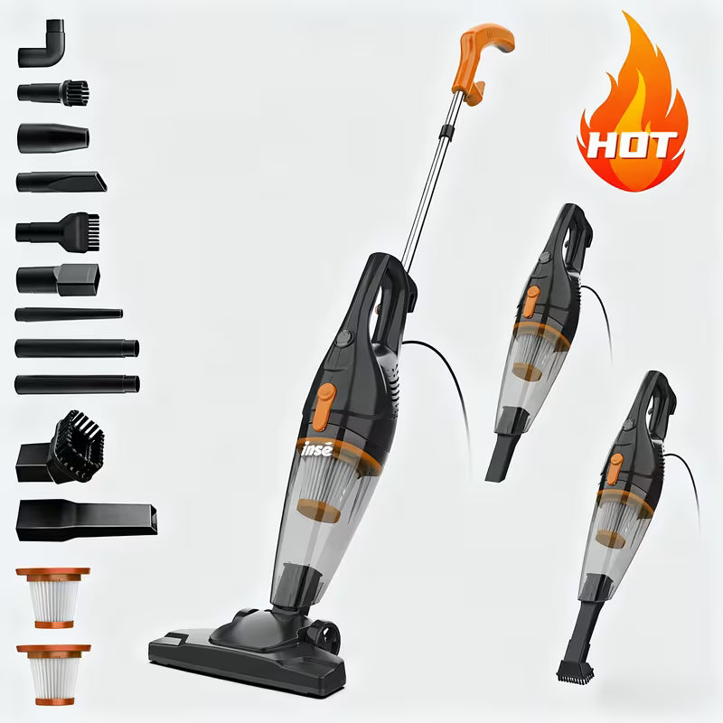 INSE R3s Corded Vacuum Cleaner, 400W High-performance Motor, 16KPa Strong Suction Power, 9 Different Combinations, Can Flexibly Clean Pet Hair, Dirt, And Dust