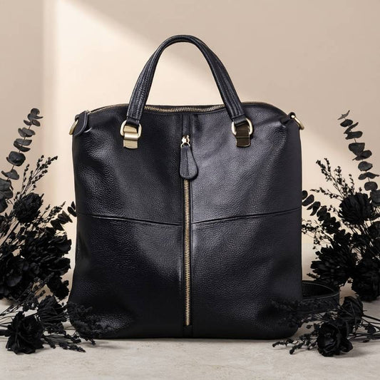 Women's Genuine Leather Laptop Backpack