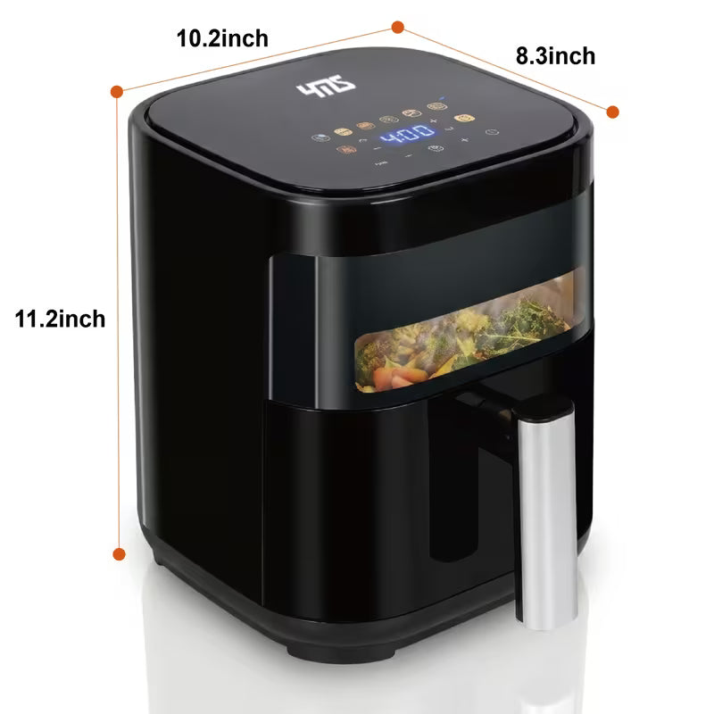 8.5QT/3.2QT Air Fryer, Upgraded Large Capacity Suitable For 5-6 People, Smart Touch Screen For Easy Operation With 8 Preset Functions, Non-stick Coating For Easy Cleaning, Kitchen Accessories, Toaster Oven, Deep Fryer, Air Fryers, Kitchen