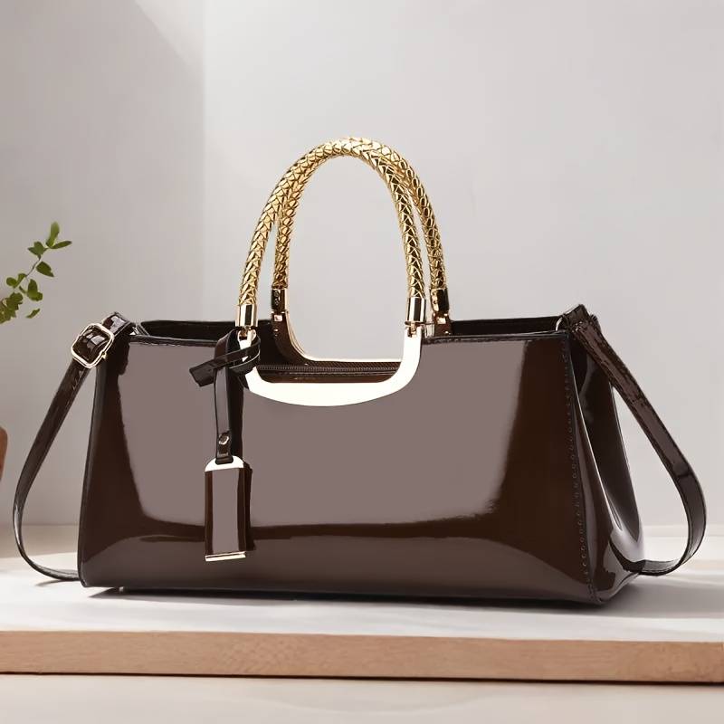 Women's Patent Evening Clutch Bag