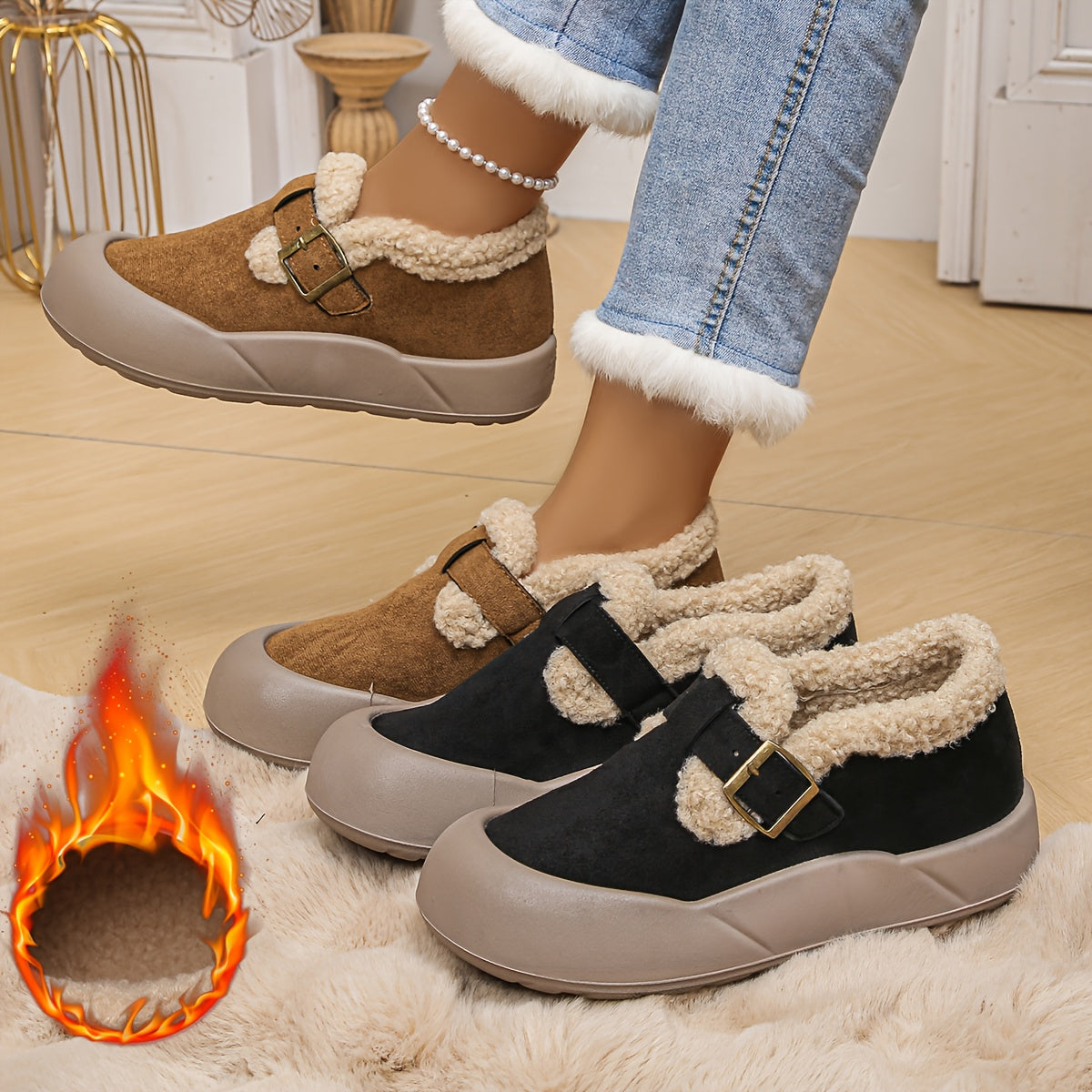 Women's Warm Faux Fur Lined Winter Boots