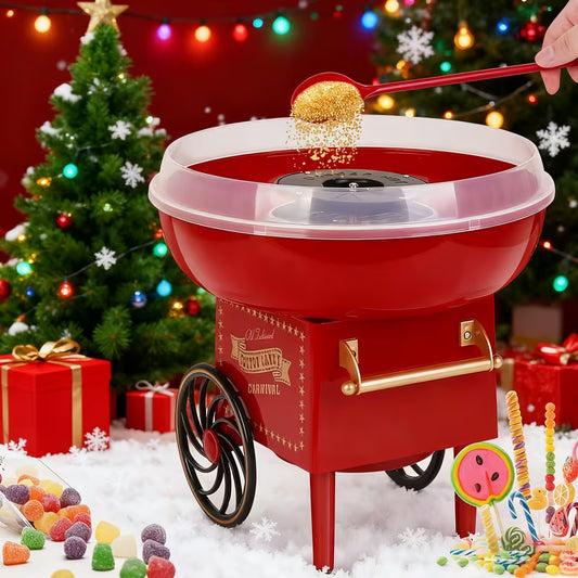 Cotton Candy Machine Kit, Mini Countertop Cotton Candy Maker Homemade Candy Sweets, Vintage Portable Candy Floss Maker For Birthday, Home, Party Gatherings, Gifts