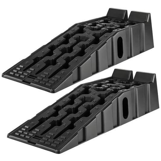 2pcs Heavy-Duty Car Ramp Slope Plate Portable Car Slope Road Anti-Slip Car Lifting And Oil Change Machine. 16, 000Lbs/10, 000Lbs GVW Capacity - Extra-Wide Design