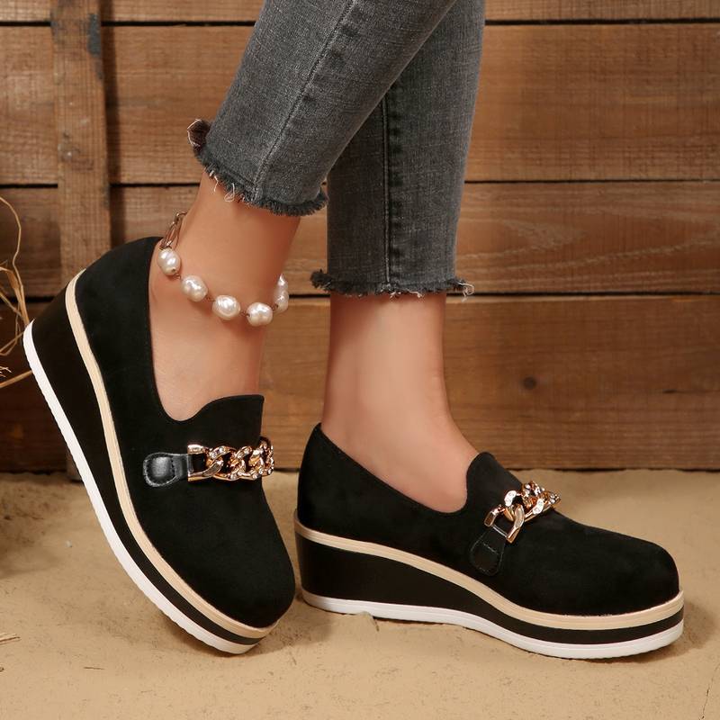 Women's Thick Sole Buckle Fashion Shoes