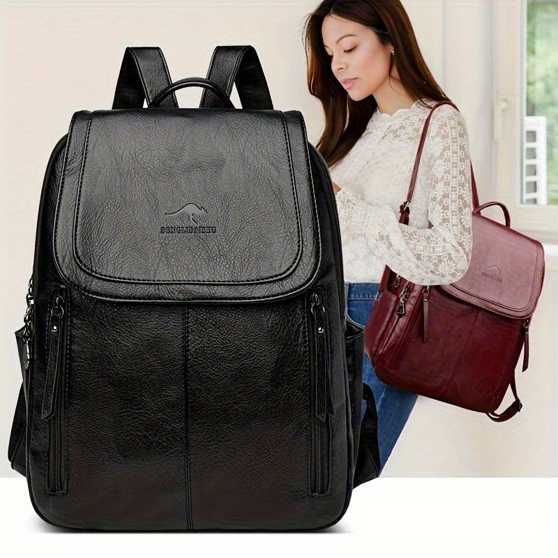 2026 Women's PU Casual Travel Backpack