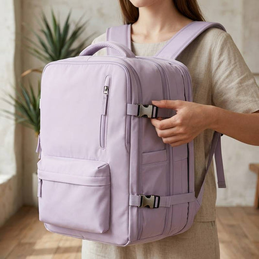 Women's Anti-Theft Expandable Carry-On Laptop Backpack