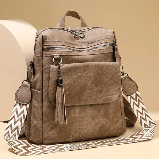 Vintage Large Capacity Women's Backpack