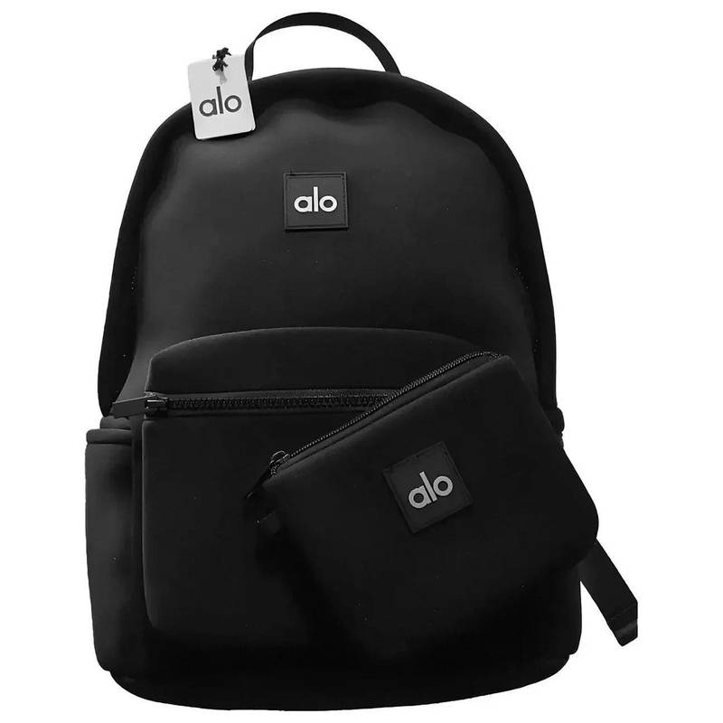 Alo Yoga water-resistant laptop backpack.
