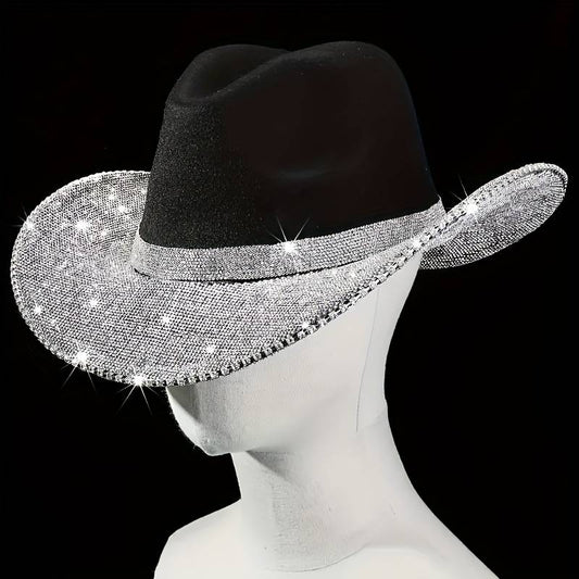 Women's Sparkling Brim Cowboy Hat