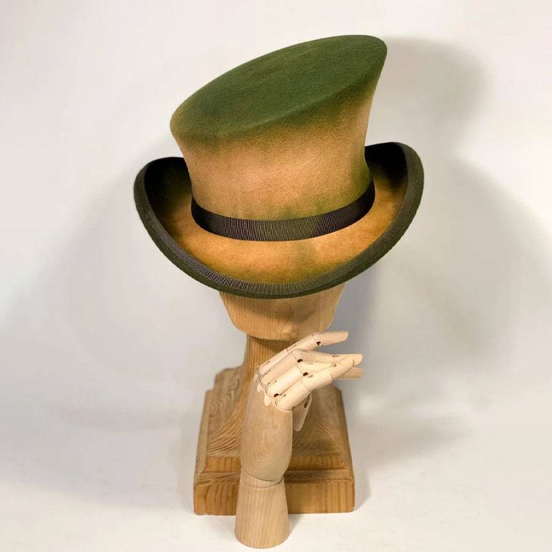 Women's Vintage Wool Felt Ruffle Hat