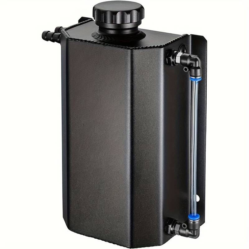 Universal aluminum coolant overflow reservoir tank.