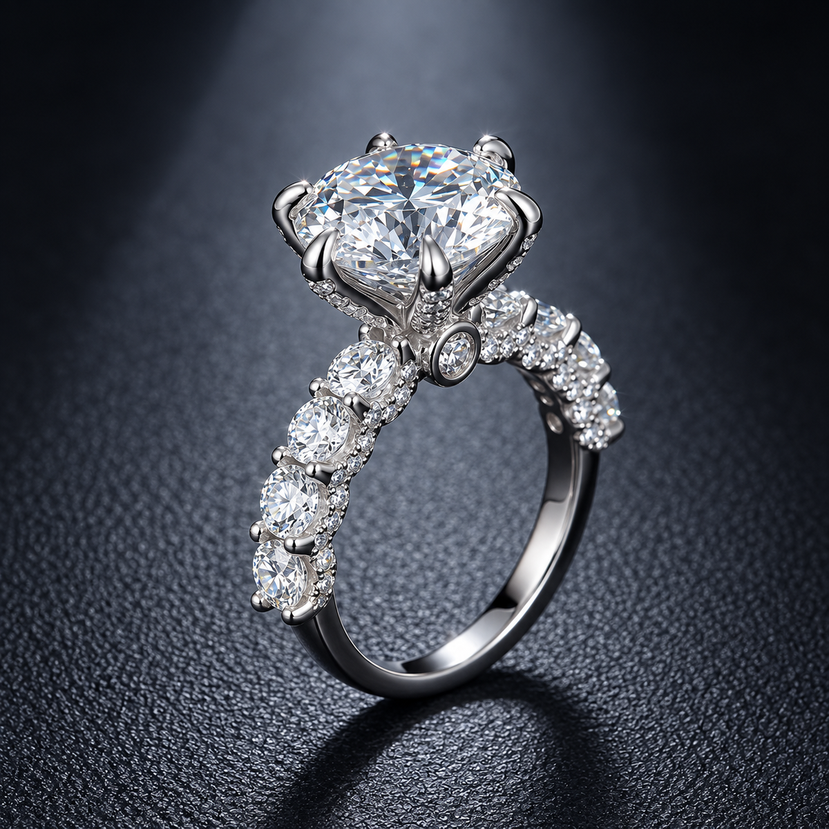 S925 silver 3ct moissanite women’s ring.